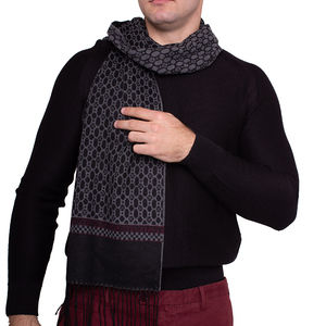 George Hogg Scarf Men size 30X188 Gray